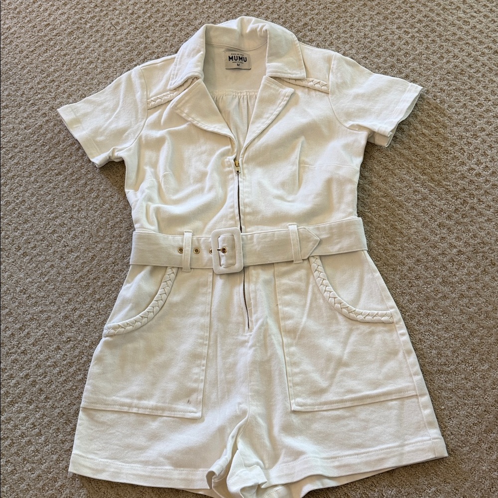 Show Me Your MuMu Cream Romper